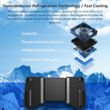 Cargar imagen en el visor de la galería, DarkWalker FO215 Semiconductor Cooling Fan Controller Grip for 4-6.7 inches Smart Phones
