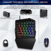 이미지를 갤러리 뷰어에 로드 , DarkWalker FO217 Gaming Pack - Keyboard and Mouse for PS4 / Nintendo Switch / Xbox One
