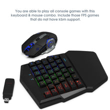 Load image into Gallery viewer, DarkWalker FO217W Wireless Gaming Keyboard and Mouse Combo for Nintendo Switch, PS4, Xbox One
