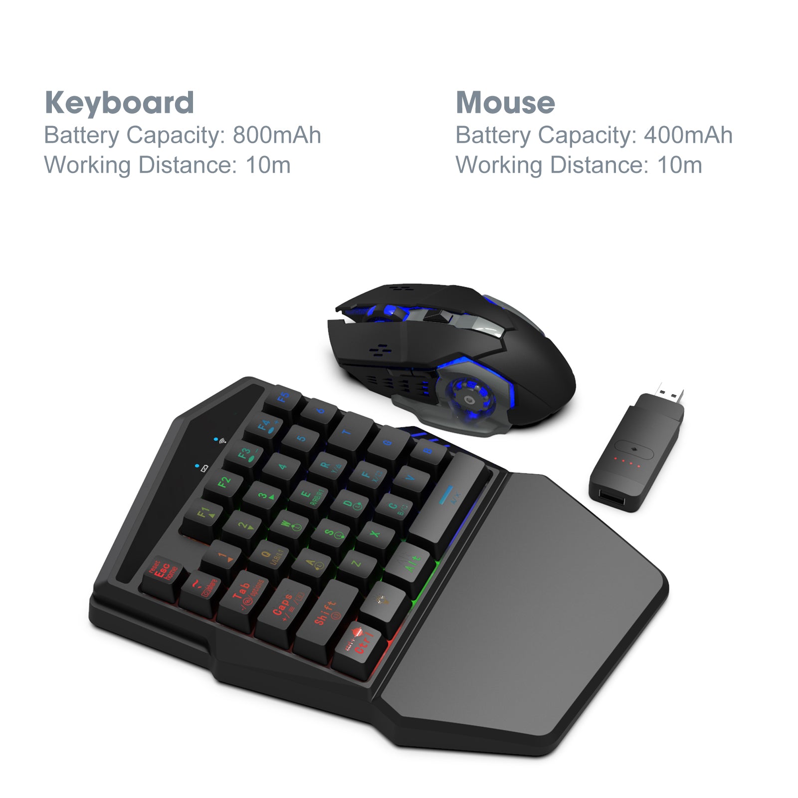 DARKWALKER FO217W Gaming Keyboard mouse②